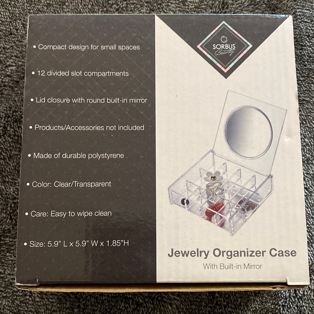 New in box jewelry organizer